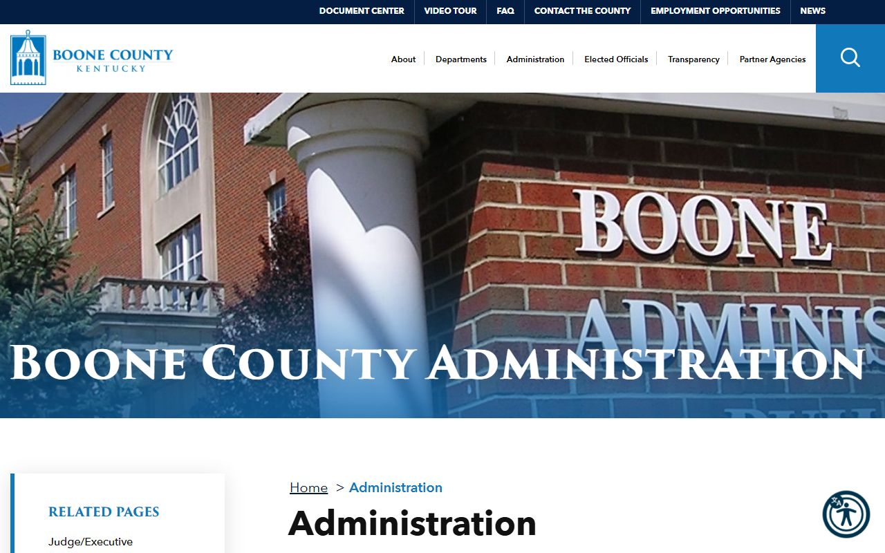 Boone County Government information page for records access