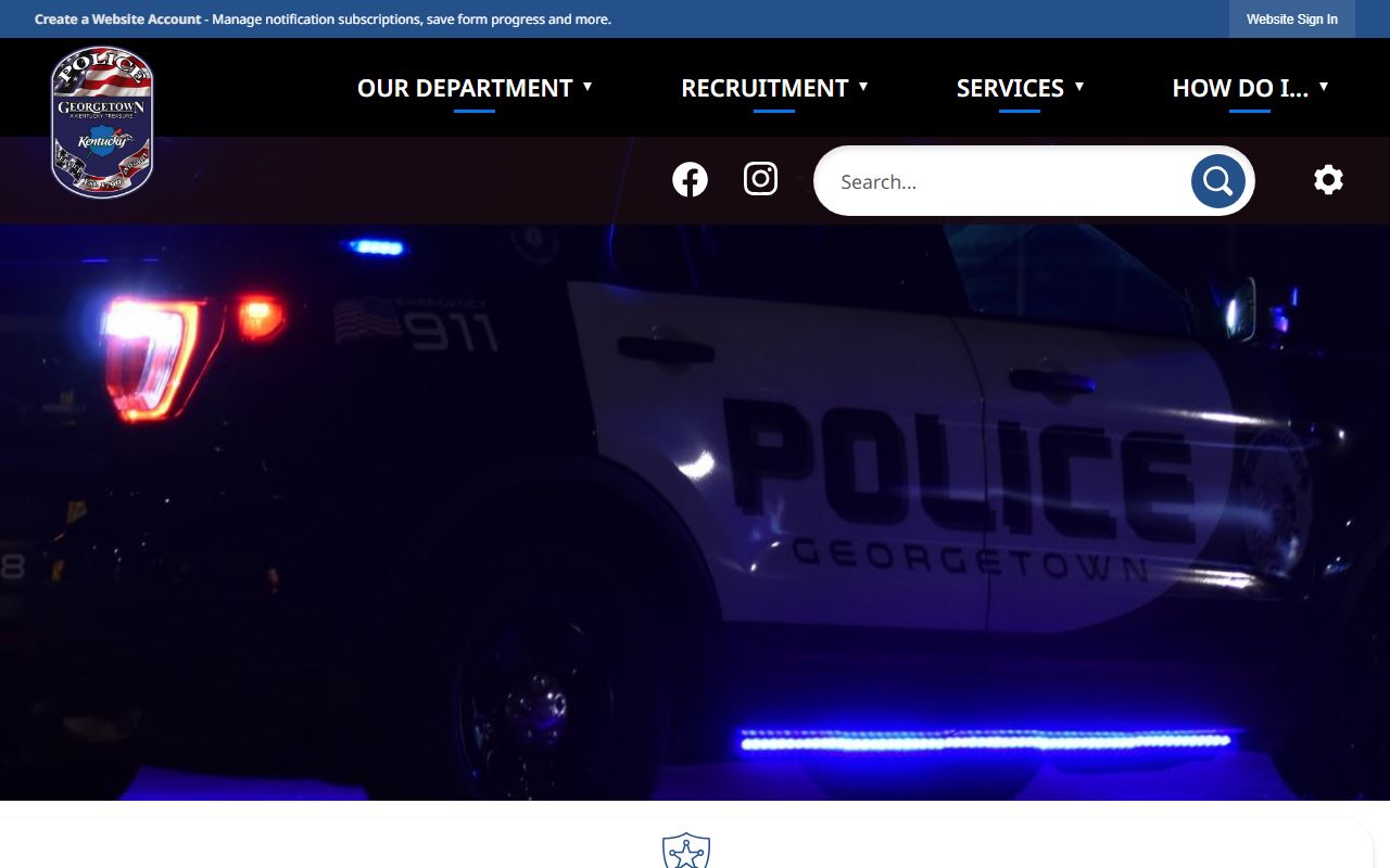 Georgetown Police Department website