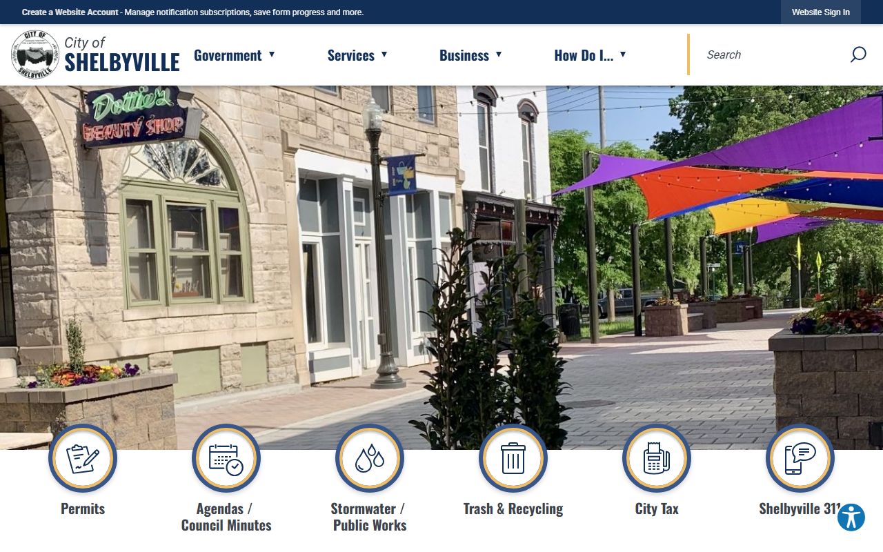 City of Shelbyville website